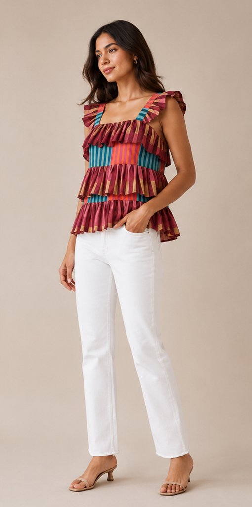 Carnival Tier Top – Multicolour