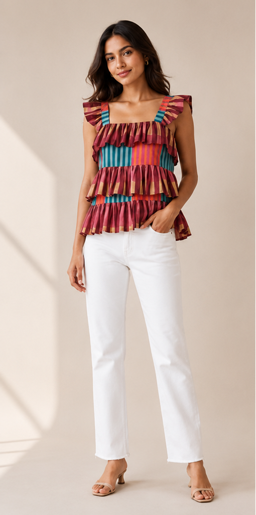 Carnival Tier Top – Multicolour