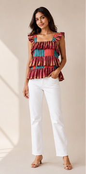 Carnival Tier Top – Multicolour