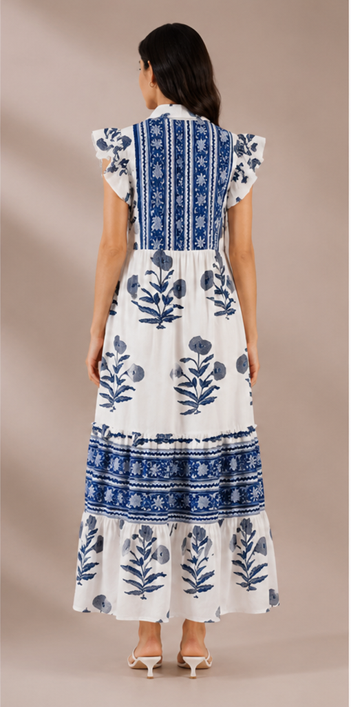 Cobalt Bloom (White & Blue)