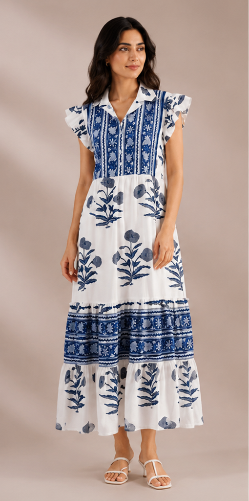 Cobalt Bloom (White & Blue)