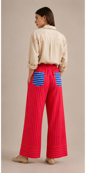Electric Stripe Pants – Fuchsia Pink