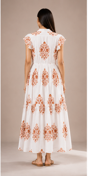 Ivory Bloom (White & Peach)