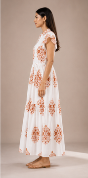 Ivory Bloom (White & Peach)