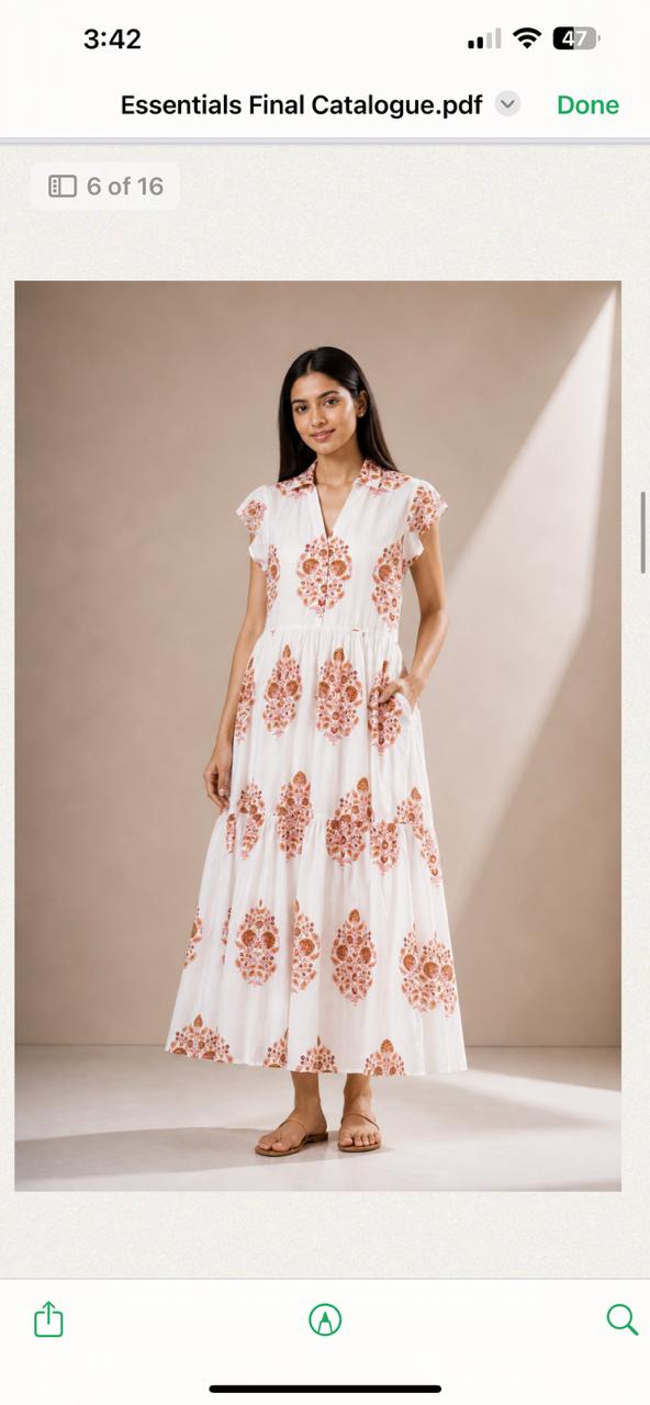 Ivory Bloom (White & Peach)