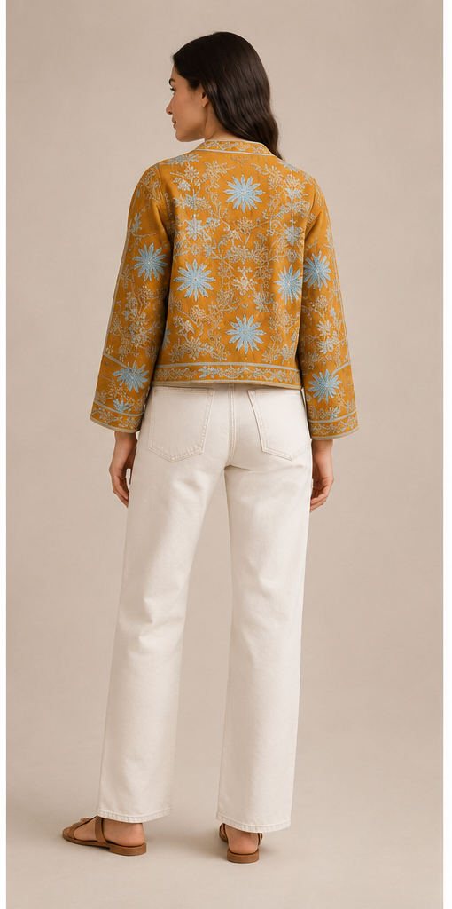 Marigold Bloom Jacket – Mustard