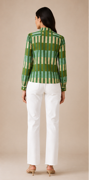 Sage Stripe Shirt – Green